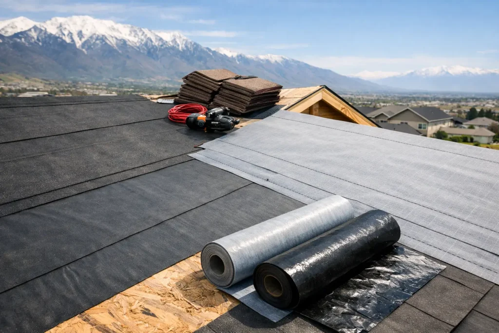 Roof Underlayment Types Explained for Utah Homes