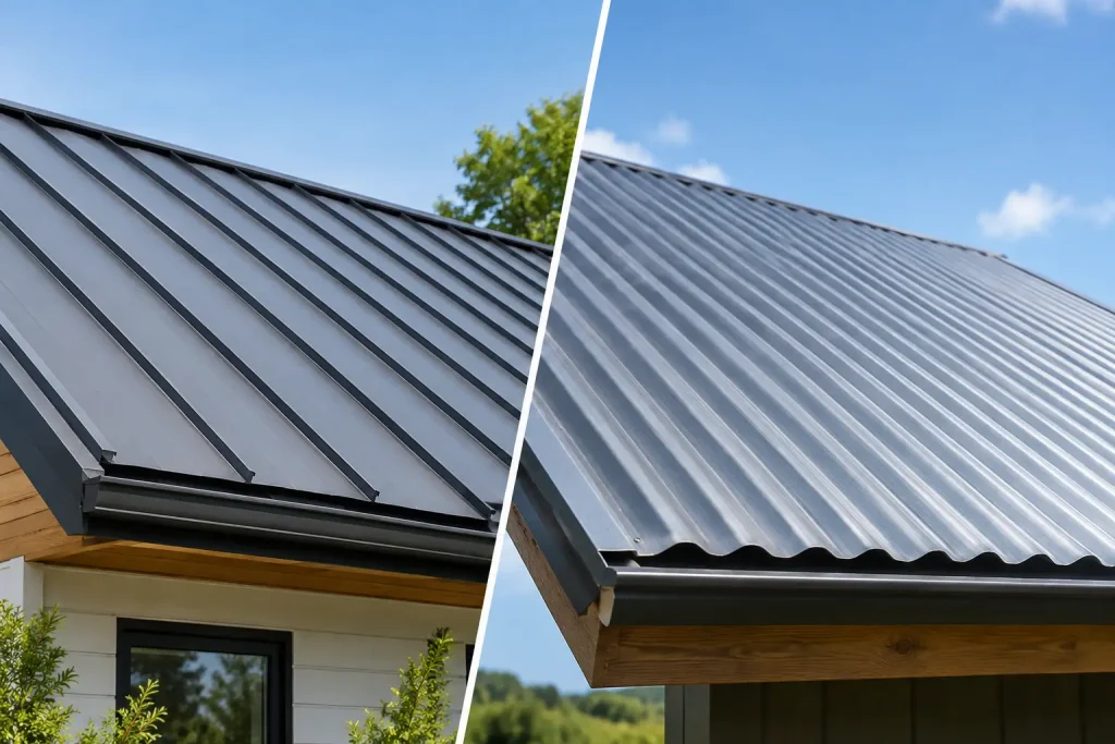 Standing Seam Versus Corrugated Metal Roofing