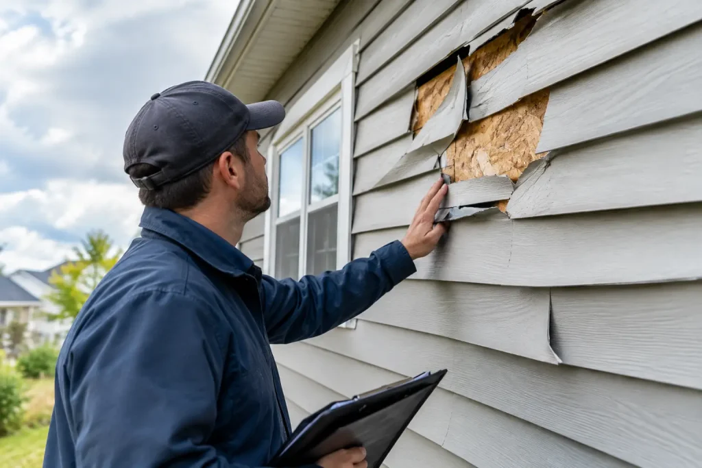 Storm Damaged Siding Repair Starts Here